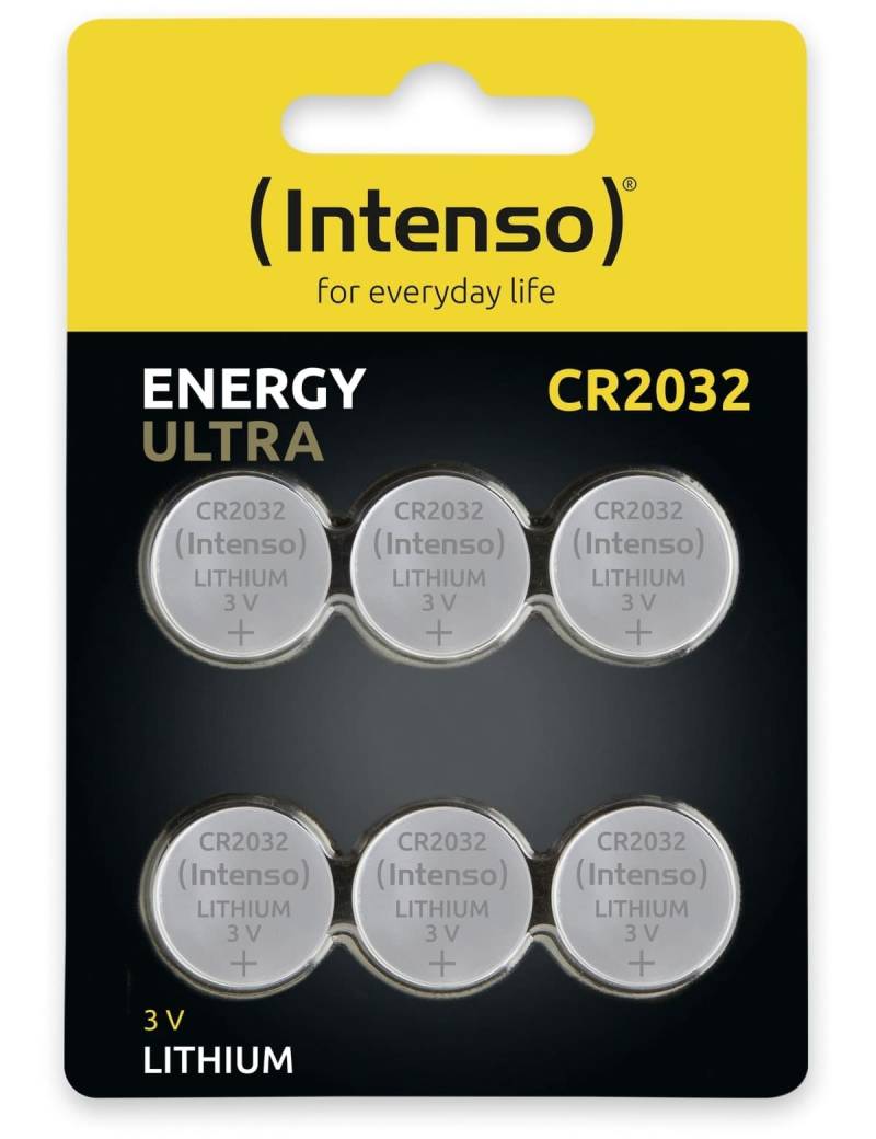 INTENSO Lithium-Knopfzelle CR2032, 6 Stück von Intenso