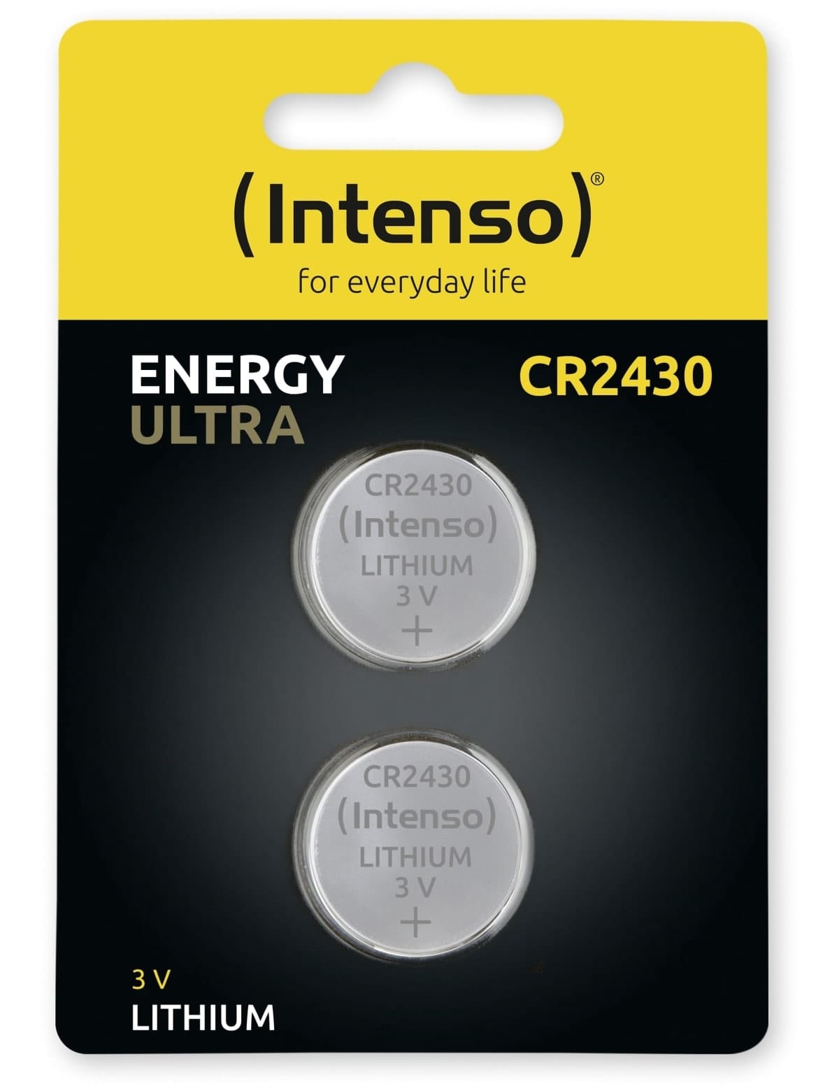 INTENSO Lithium-Knopfzelle CR2430, 2 Stück von Intenso