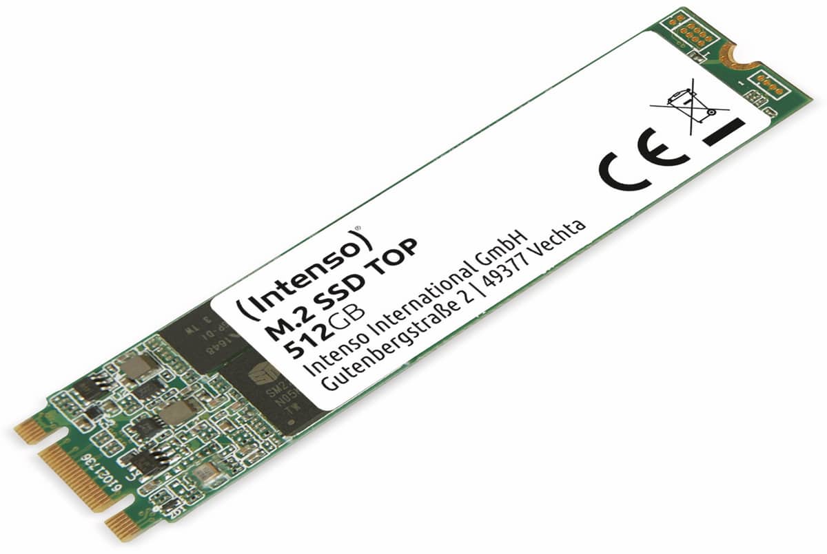 INTENSO M.2-SSD, 512 GB, MLC-FLASH von Intenso