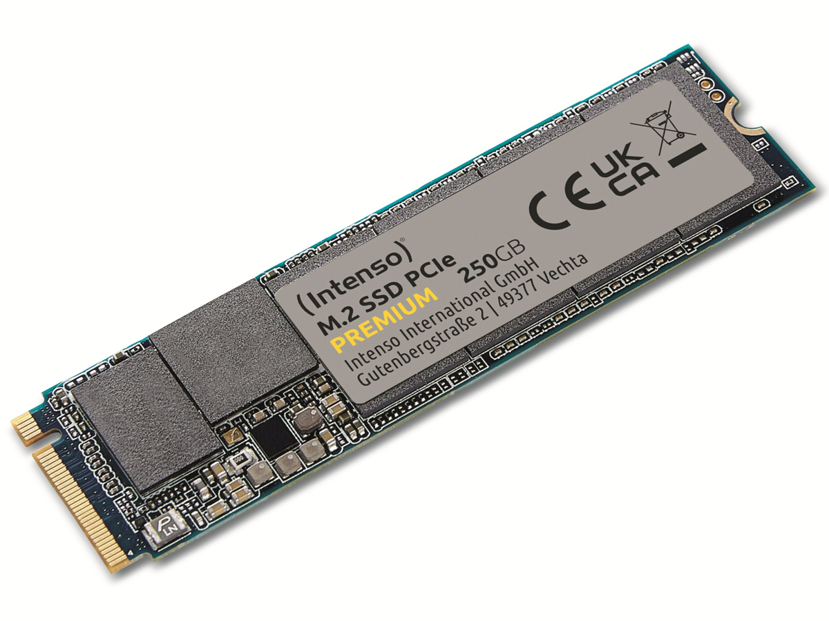INTENSO M.2 SSD Premium, 250 GB, PCIe, 2280 von Intenso