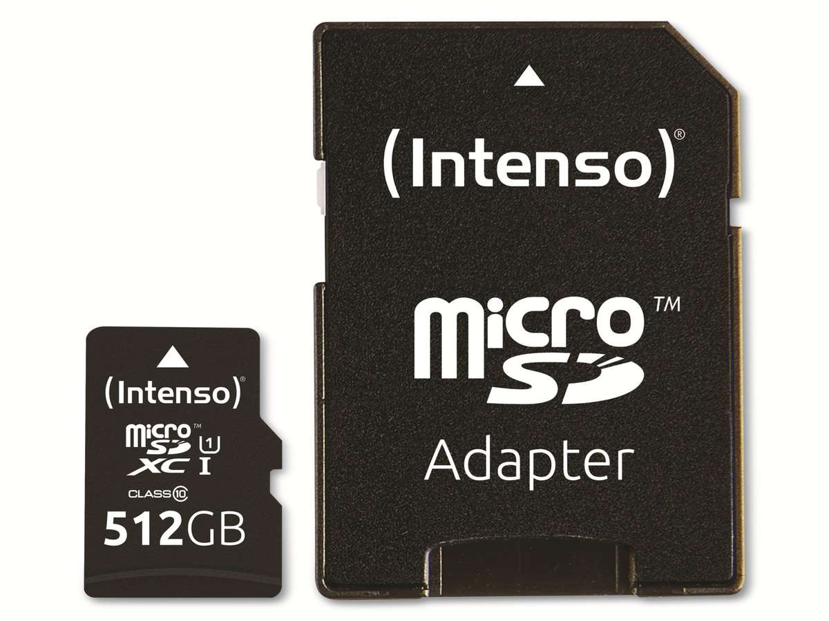 INTENSO MicroSDXC Card 3423493, UHS-I, 512 GB INTENSO MicroSDXC Card 3423493, UHS-I, 512 GB von Intenso