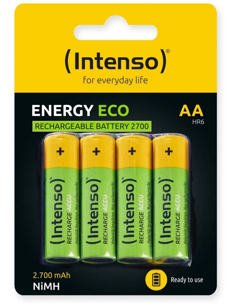 INTENSO NiMH-Mignon-Akku HR6, 2600 mAh, 4 Stück von Intenso