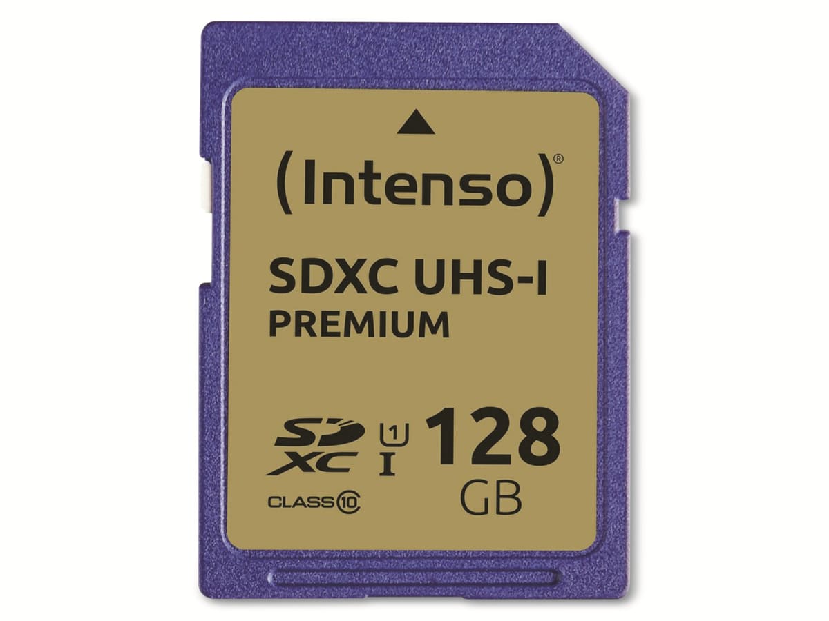 INTENSO SDXC Card 3421491, 128 GB, Class 10, UHS-I von Intenso