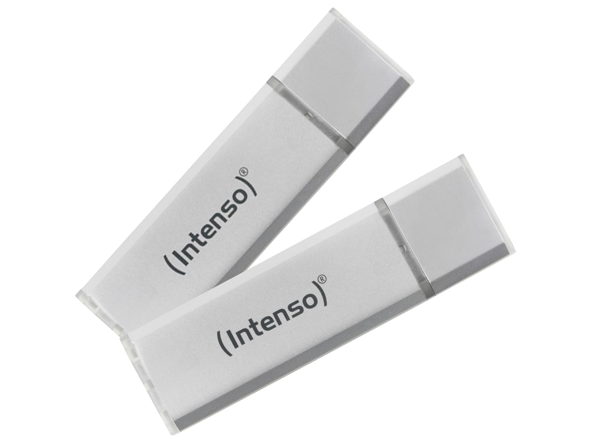 INTENSO USB 3.2-Stick Ultra Line, 32 GB 2er Pack, silber von Intenso