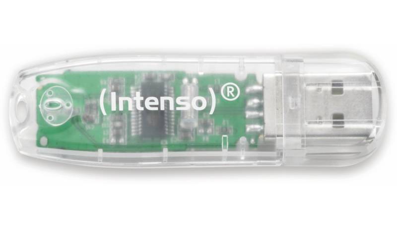 INTENSO USB-Stick Rainbow Line 3502480 USB 2.0 32GB transparent von Intenso