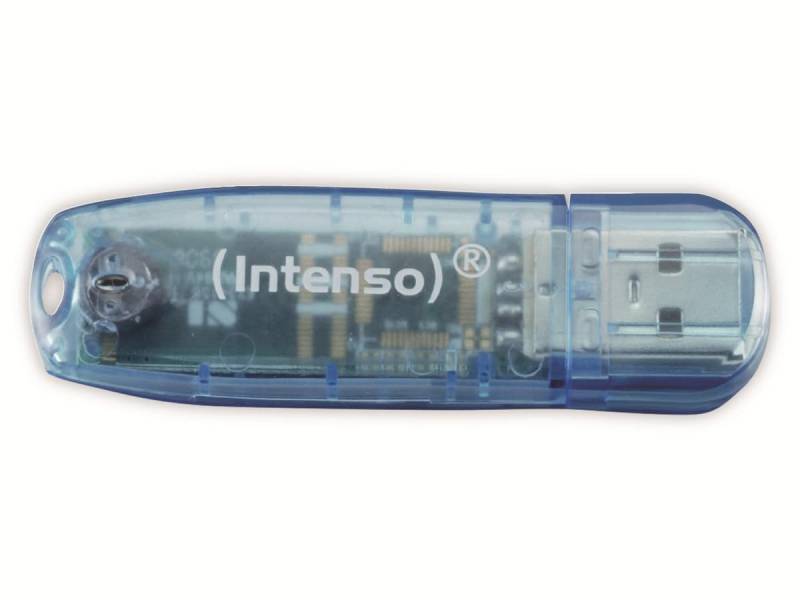 INTENSO USB-Stick Rainbow Line 3502450 USB 2.0 4GB blau/transparent von Intenso
