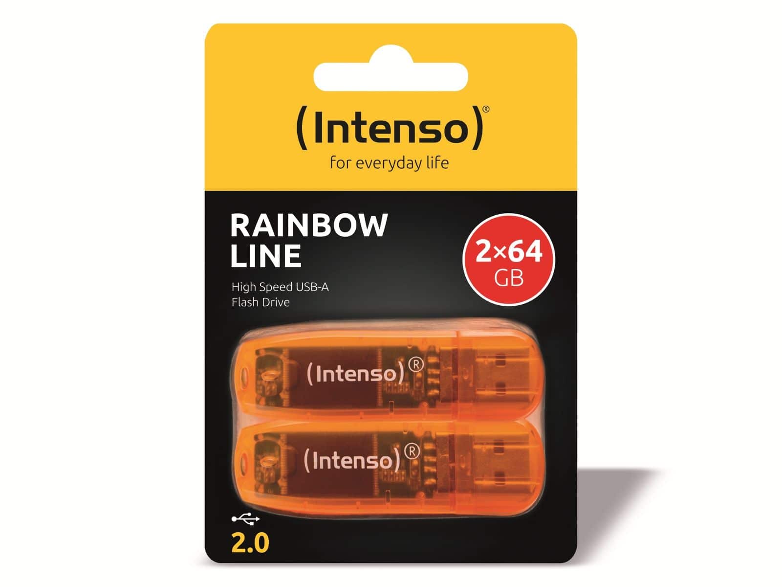 INTENSO USB-Stick Rainbow Line, 64 GB, 2er Pack von Intenso
