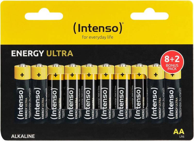 Intenso 10 Energy Ultra AA / Mignon Alkaline Batterien im 10er Shrink Pack Batterie von Intenso