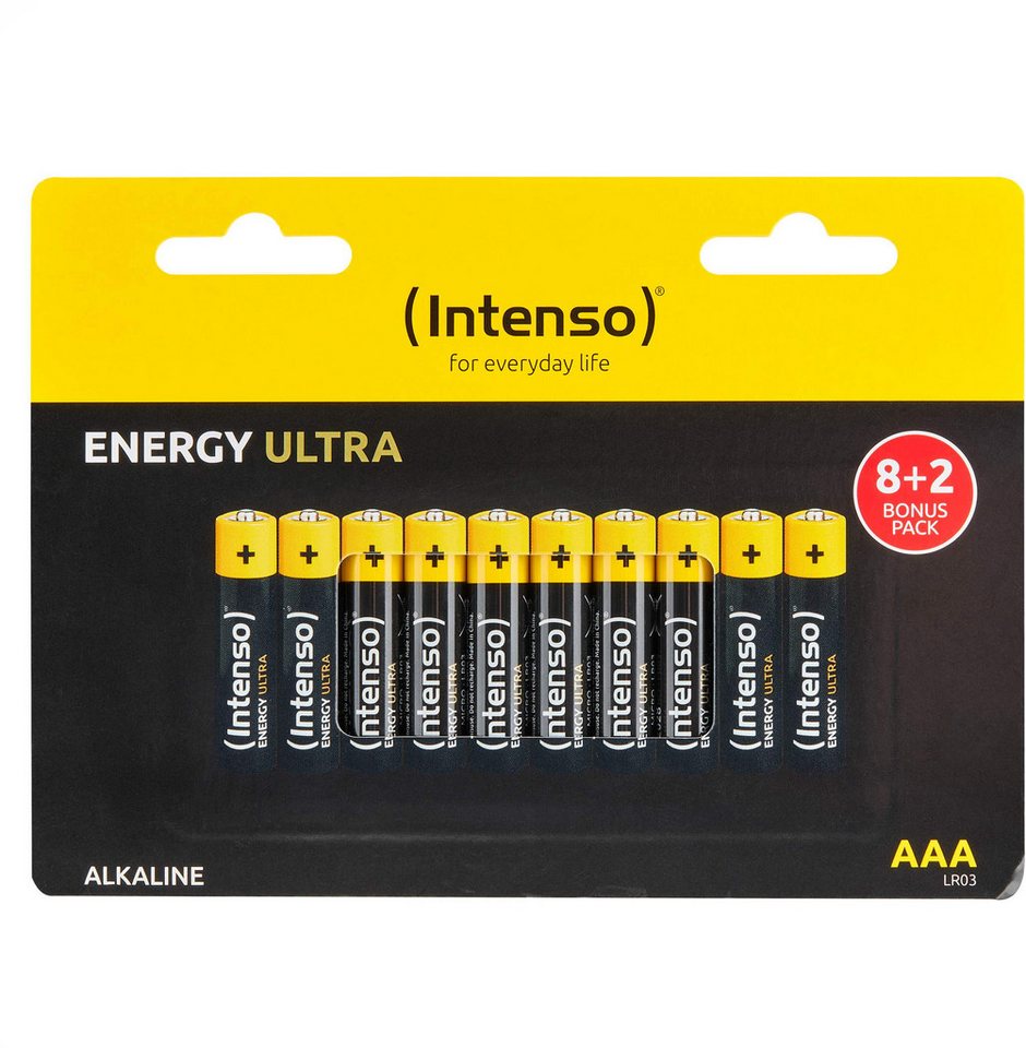 Intenso 10 Energy Ultra AAA / Micro Alkaline Batterien im 10er Karton Batterie von Intenso