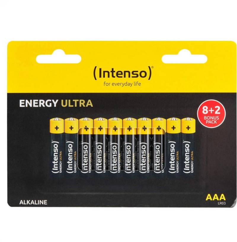 Intenso 10 Energy Ultra AAA / Micro Alkaline Batterien im 10er Shrink Pack Batterie von Intenso