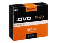 Intenso - 10 x DVD+RW - 4,7 GB (120min) 4x - dünne CD-Box von Intenso