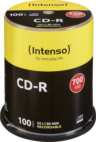 Intenso 1001126 CD-R 80 Rohling 700 MB 100 St. Spindel von Intenso