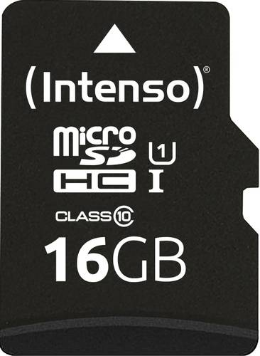 Intenso 16GB microSDHC Performance microSD-Karte 16GB Class 10 UHS-I Wasserdicht von Intenso