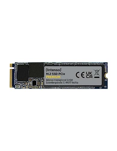 Intenso 250GB M.2 SSD PCIe Premium, bis zu 2100 MB/s, (PCI Express Gen.3x4 NVMe 1.3, Solid State Drive) von Intenso