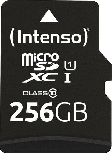 Intenso 256GB microSDXC Performance microSD-Karte 256GB Class 10 UHS-I Wasserdicht von Intenso