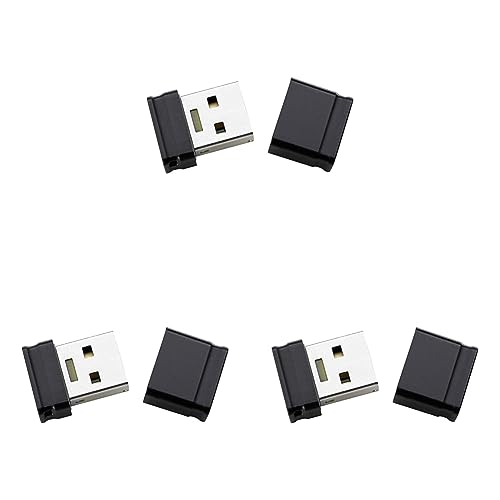 Intenso 3500450 Micro Line 4 GB USB-Stick USB 2 schwarz, 4GB - USB 2.0 (Packung mit 3) von Intenso