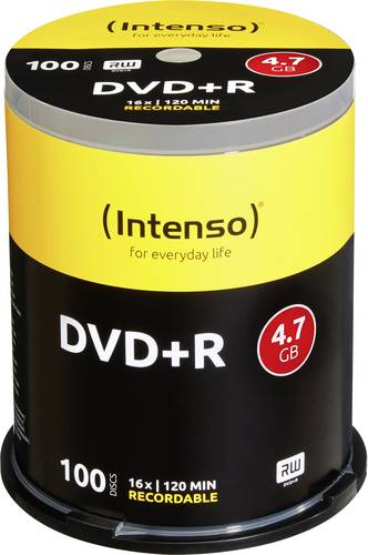 Intenso 4111156 DVD+R Rohling 4.7GB 100 St. Spindel von Intenso