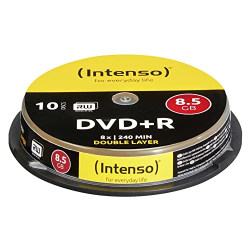 Intenso 4311142 DVD+R 8,5GB, einseitig, doppelschichtig von Intenso