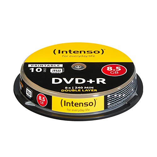 Intenso 4381142 DVD+R 8,5GB Double Layer Printable 8x Speed 10er Spindel, Keine Intenso 4381142 DVD+R 8,5GB Double Layer Printable 8x Speed 10er Spindel, Keine von Intenso