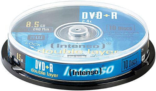 Intenso 45725 DVD+R, 8,5 GB, Double Layer, 10 Stück von Intenso
