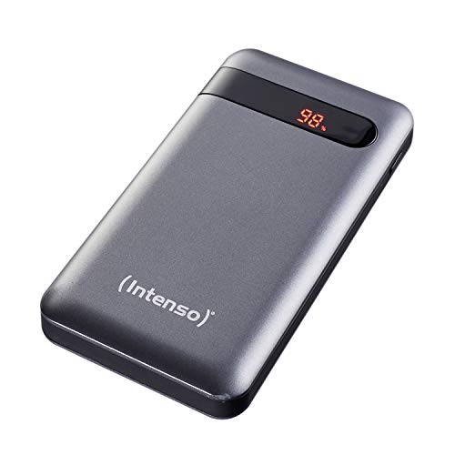 Intenso 7332330 Powerbank PD 10000 - externer Akku mit Power Delivery & Quick Charge 3(10000mAh, geeignet für Smartphone, Tablet, MP3Player, Digitalkamera), schwarz von Intenso