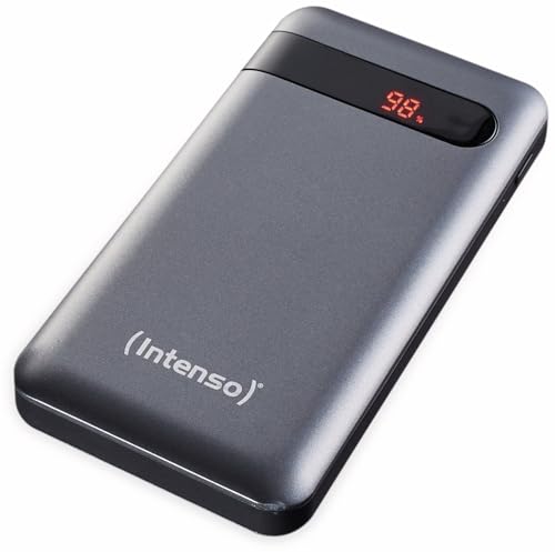 Intenso 7332330 Powerbank PD 10000 - externer Akku mit Power Delivery & Quick Charge 3(10000mAh, geeignet für Smartphone, Tablet, MP3Player, Digitalkamera), schwarz von Intenso