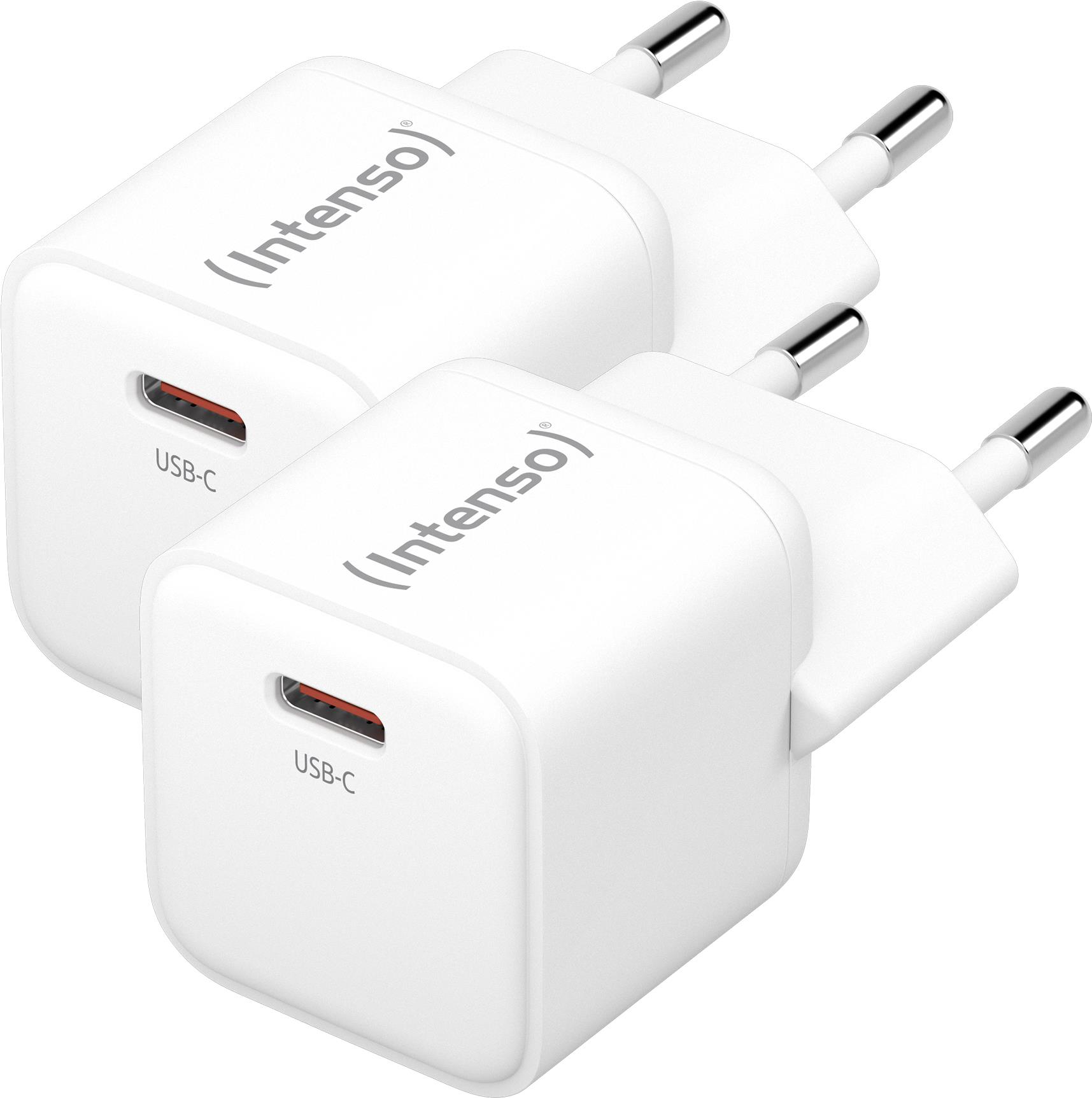 Intenso 7803032 Ladegerät für Mobilgeräte Powerbank - Tablet - Telefon - Universal Weiß AC Schnellladung Drinnen (7803032) von Intenso