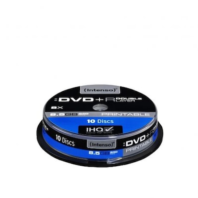 Intenso 8x DVD+R Double Layer 8,5GB 10er Spindel Printable Intenso 8x DVD+R Double Layer 8,5GB 10er Spindel Printable von Intenso