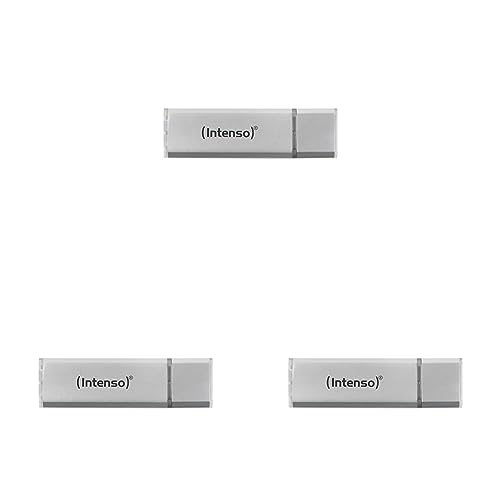 Intenso Alu Line 16GB Speicherstick USB 2.0 Silber (Packung mit 3) von Intenso