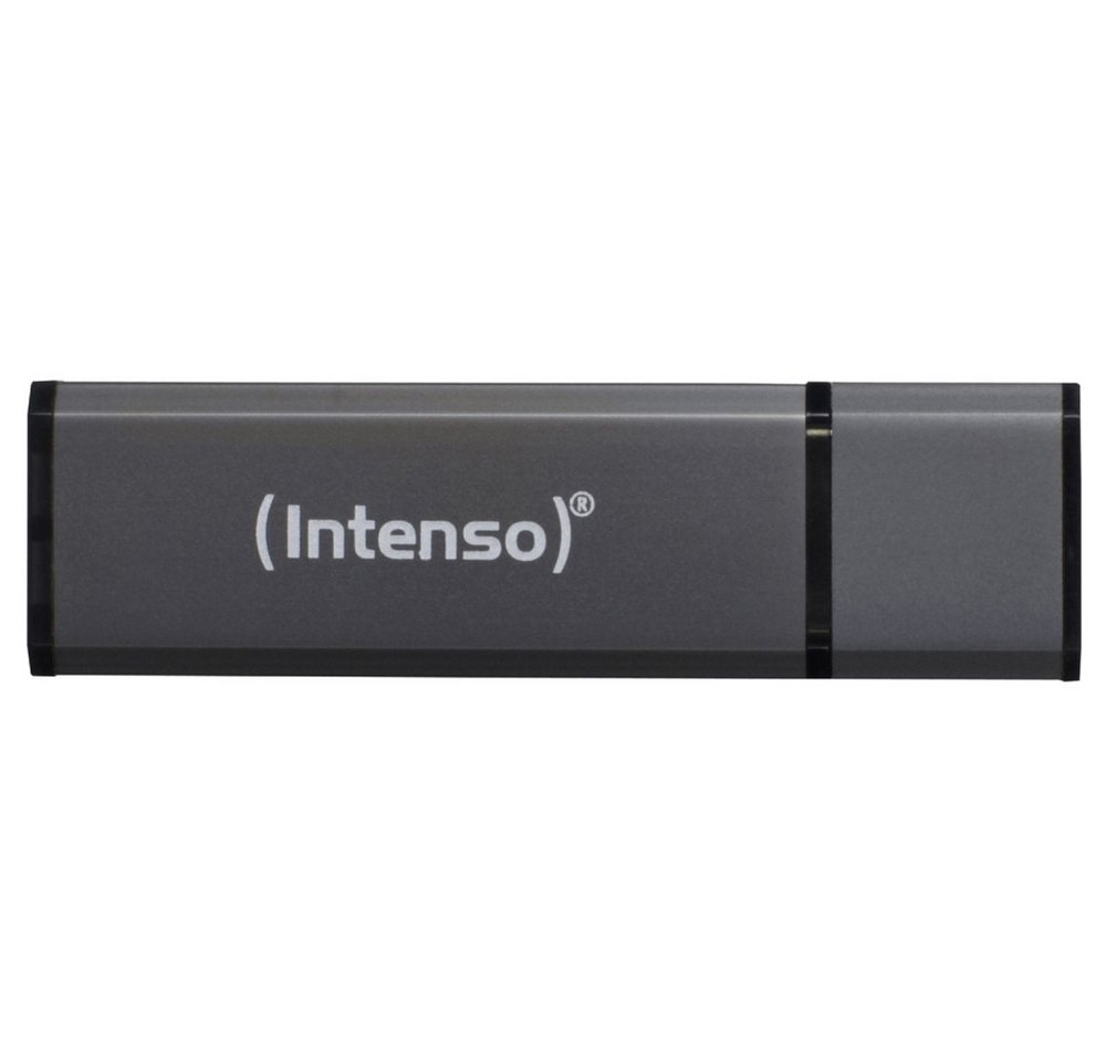Intenso AluLine USB Drive 4GB anthrazit USB-Stick USB-Stick (Robustes Aluminiumgehäuse) von Intenso
