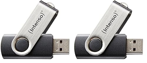 Intenso Basic Line 32 GB USB-Stick USB 2.0 Silber/schwarz (Packung mit 2) von Intenso