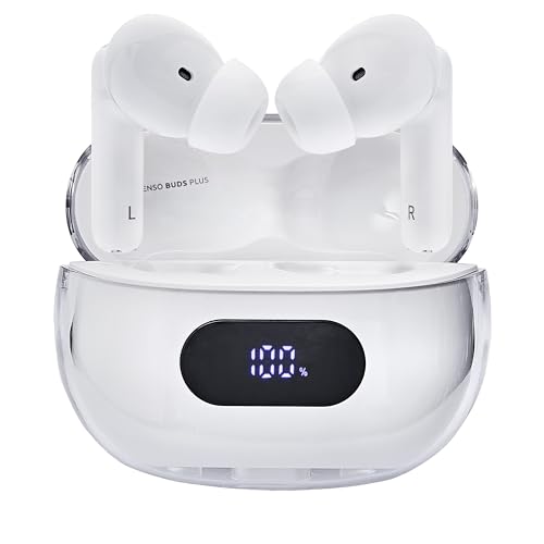 Intenso Buds Plus - TWS True Wireless Kopfhörer T312AE mit Active Noise Cancelling, ENC, Bluetooth und bis zu 25 Std. Musikwiedergabe, Weiß Intenso Buds Plus - TWS True Wireless Kopfhörer T312AE mit Active Noise Cancelling, ENC, Bluetooth und bis zu 25 Std. Musikwiedergabe, Weiß von Intenso