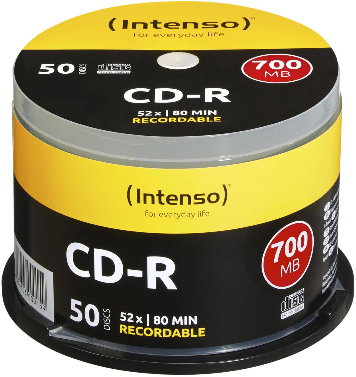 Intenso CD-R 700MB 52x 50er P. Spindel von Intenso