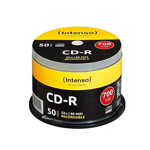 Intenso CD-R Rohlinge (52x Speed, 80 Min, 700MB, 50er Spindel) von Intenso