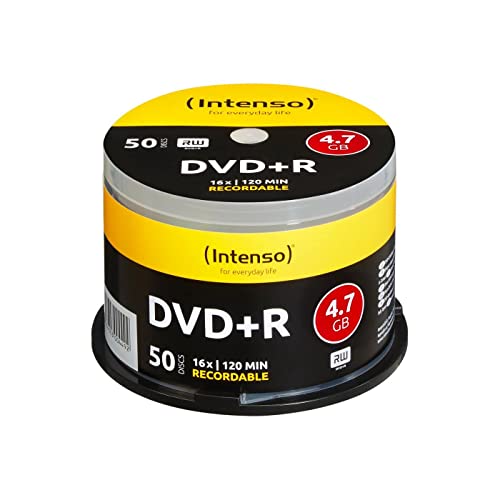 Intenso DVD+R 16x Speed 50er Spindel DVD-Rohlinge von Intenso