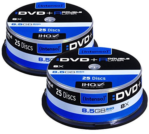 Intenso DVD+R 8,5GB 8X Double Layer, 2X 25er-Spindel (Brenner) Intenso DVD+R 8,5GB 8X Double Layer, 2X 25er-Spindel (Brenner) von Intenso