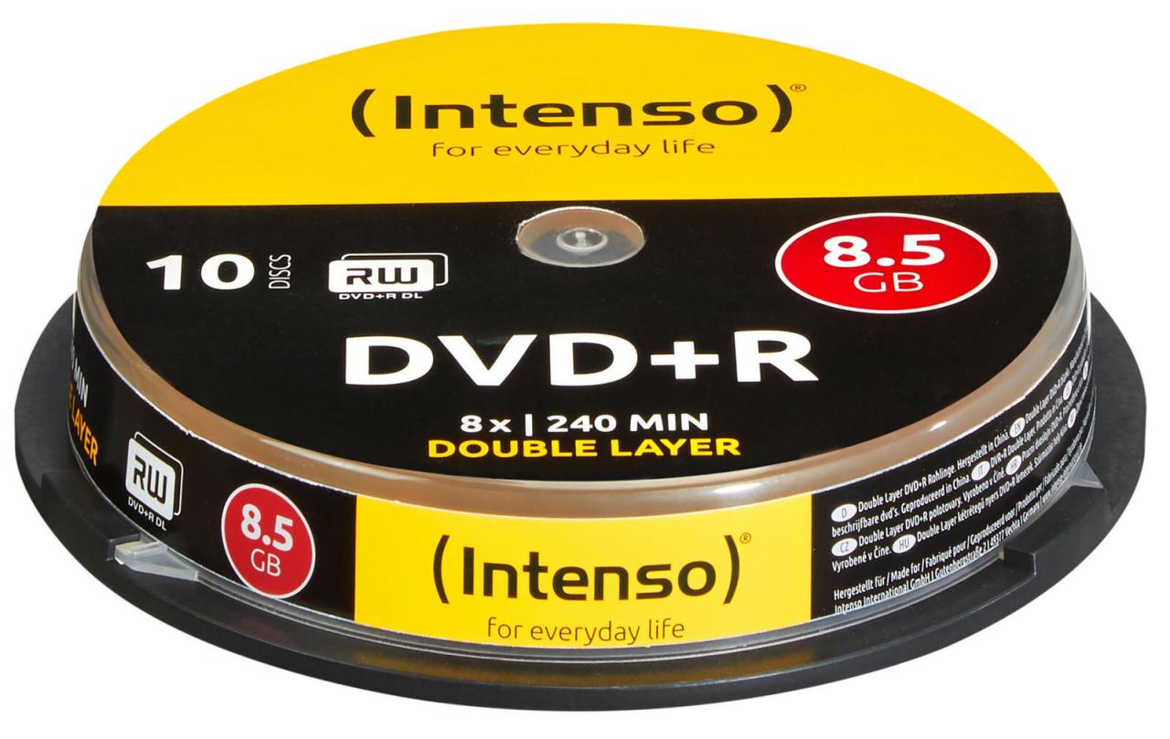 Intenso DVD+R DL 8,5GB 10er Sp Spindel von Intenso