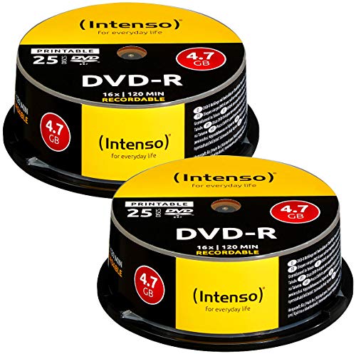 Intenso DVD-R 4.7GB 16x Printable, 50er-Spindel von Intenso