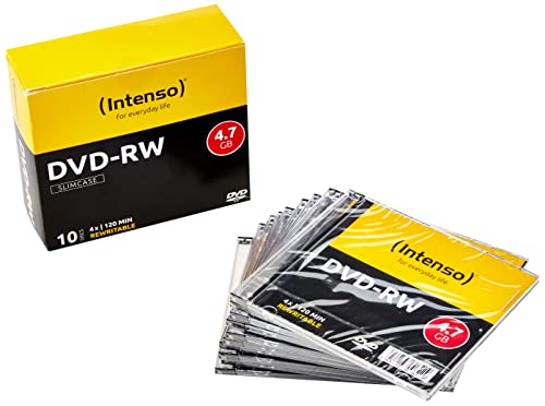 Intenso DVD-RW 4,7GB Rewritable 4x Speed 10er Pack Slimcase von Intenso