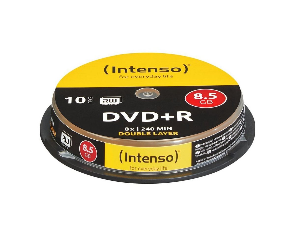 Intenso DVD-Rohling DVD+R DL, 8,5 GB, beidseitig beschreibbar von Intenso