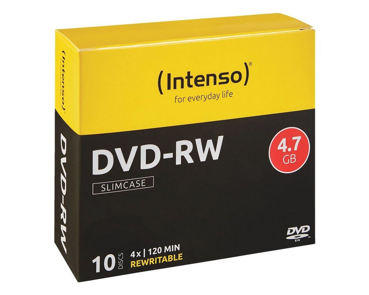 Intenso DVD-Rohling DVD-RW, 4,7 GB, mehrfach beschreibbar von Intenso