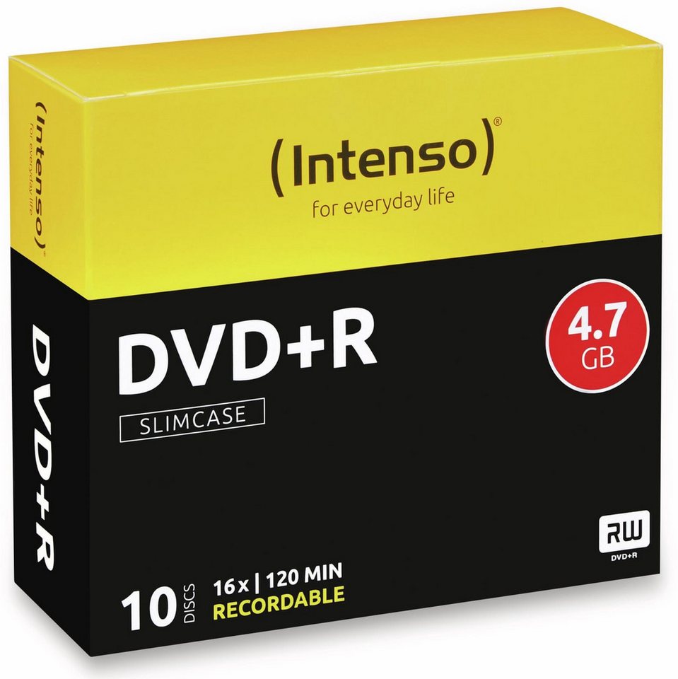 Intenso DVD-Rohling INTENSO DVD+R Slim Case von Intenso