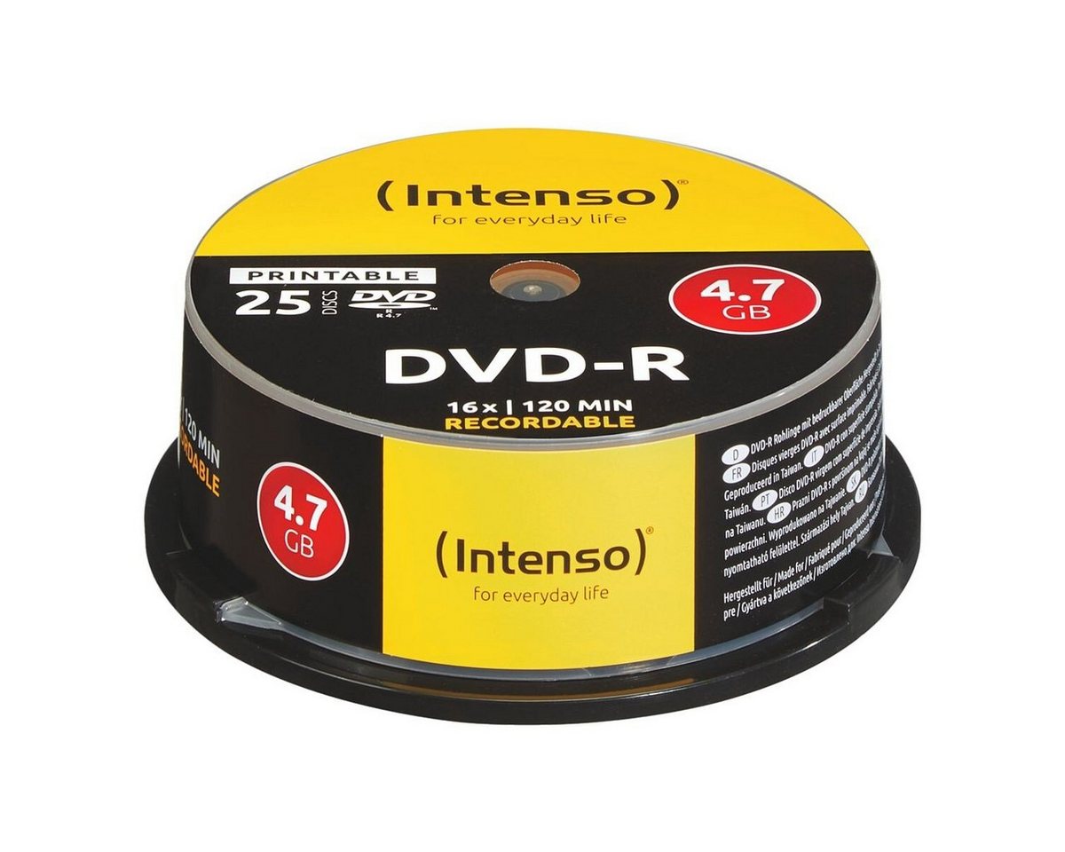 Intenso DVD-Rohling Printable DVD-R, 4,7 GB, bedruckbar von Intenso