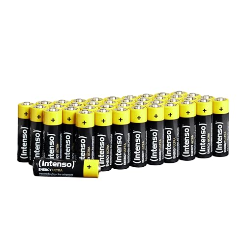 Intenso Energy Ultra AA Mignon LR6 Alkaline Batterien, Silber, (40Stück ) von Intenso