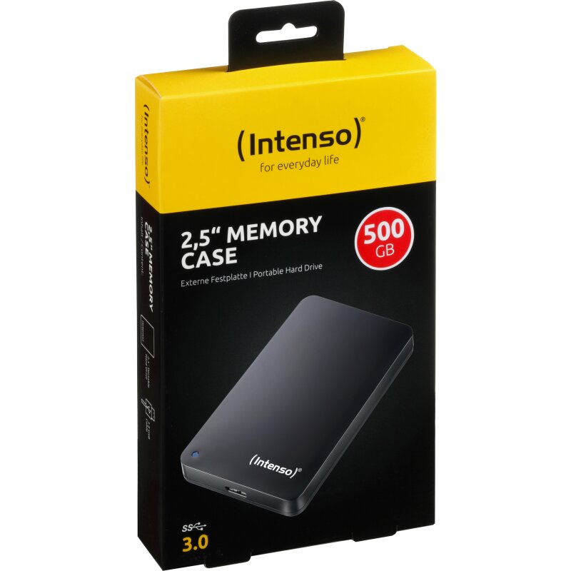Intenso Festplatte 500GB, USB 3.0, 6.35cm (2.5''), schwarz von Intenso