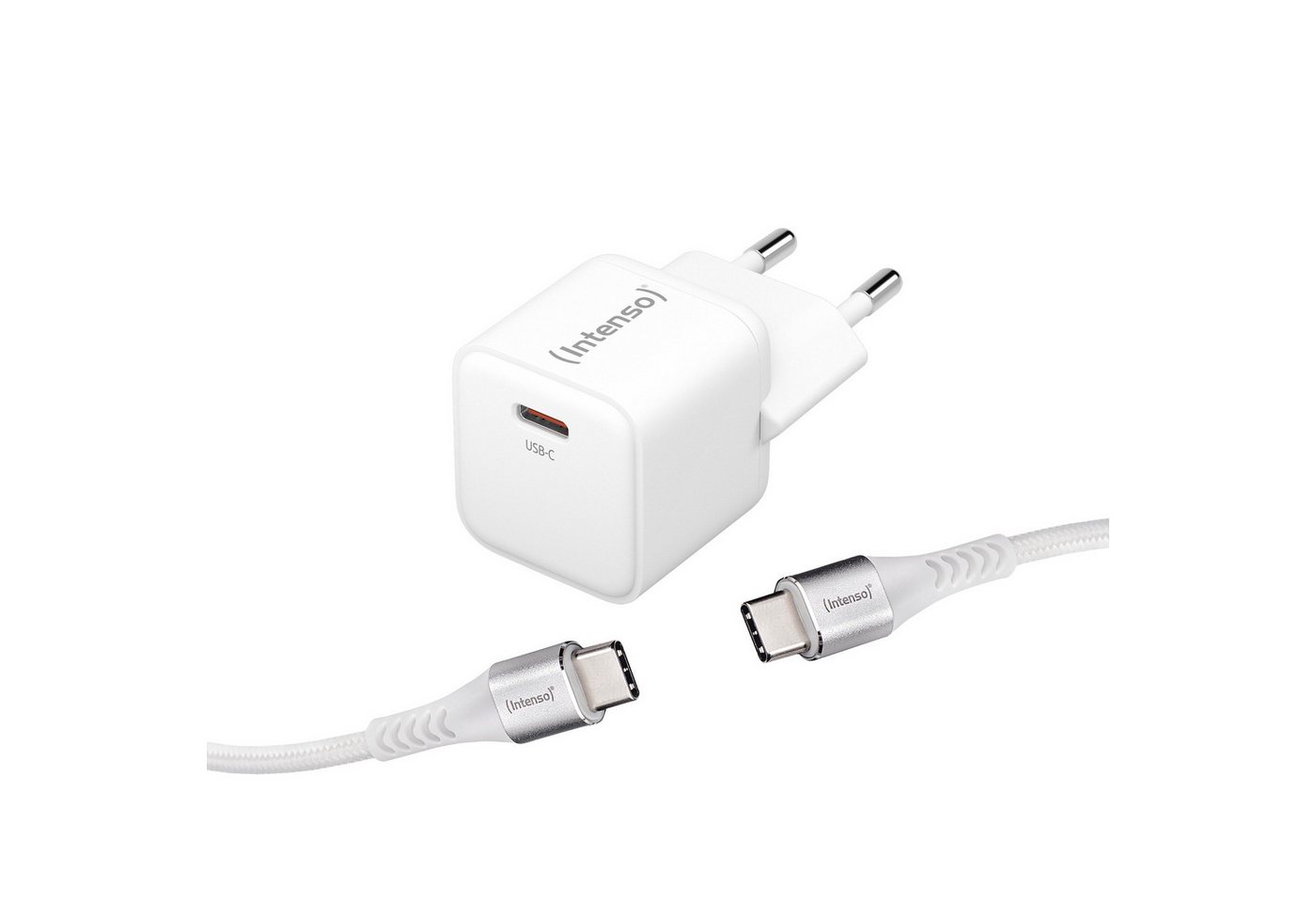 Intenso GaN Power Adapter Set, 30W USB-C mit USB-C zu USB-C-Kabel USB-Ladegerät Intenso GaN Power Adapter Set, 30W USB-C mit USB-C zu USB-C-Kabel USB-Ladegerät von Intenso