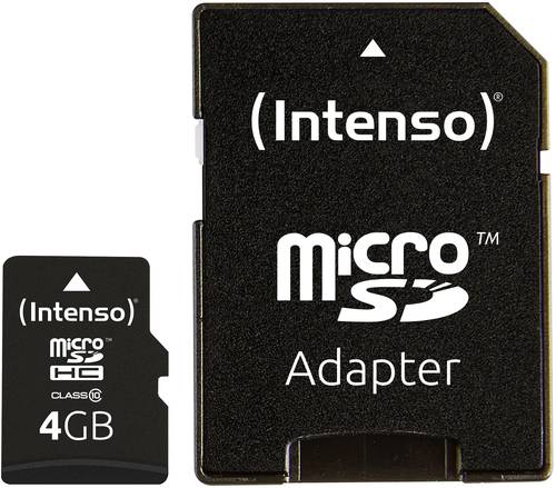 Intenso High Performance microSDHC-Karte 4GB Class 10 inkl. SD-Adapter von Intenso