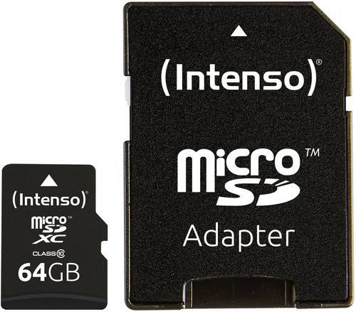 Intenso High Performance microSDXC-Karte 64GB Class 10 inkl. SD-Adapter Intenso High Performance microSDXC-Karte 64GB Class 10 inkl. SD-Adapter von Intenso