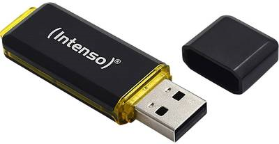 Intenso High Speed Line - USB-Flash-Laufwerk - 128GB - USB 3,1 - Schwarz, Gelb (3537491) von Intenso