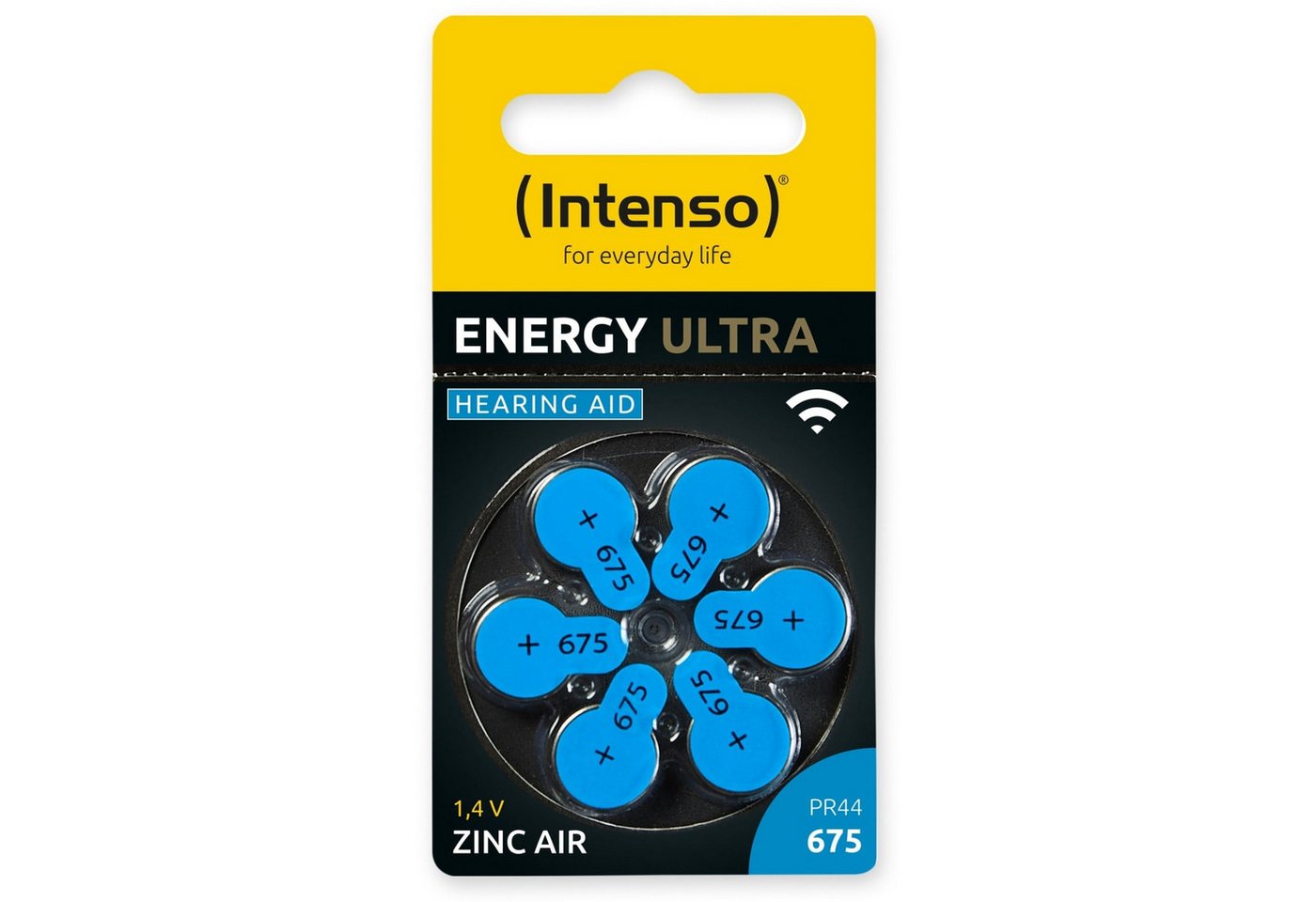 Intenso INTENSO Hörgeräte-Batterie Energy Ultra A 675, 6 Knopfzelle von Intenso